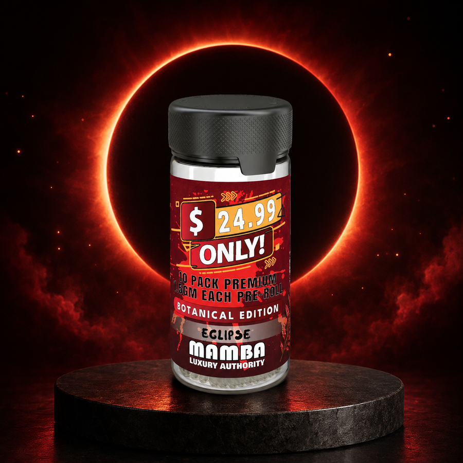 24.99 Eclipse Botanical Pre-rolls | THC-Free Full Spectrum Botanical Blend | Mamba Botanicals